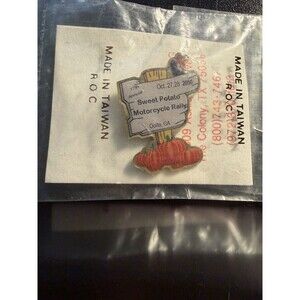 17th Sweet Potato Motorcycle Rally Pin Ocilla G.A. 2000 Vest Hat Pin NEW